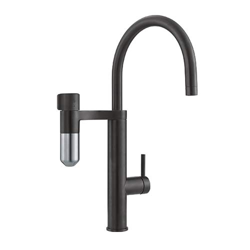 Franke; Grifo de cocina con sistema de filtración de agua Vital J (120.0551.241); Color: Negro mate/acero óptico