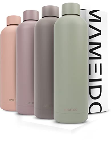 MAMEIDO Botella agua acero inoxidable 750ml Desert Sage - Termo reutilizable, Cantimplora termica sin BPA, hermético para bebidas frías y calientes