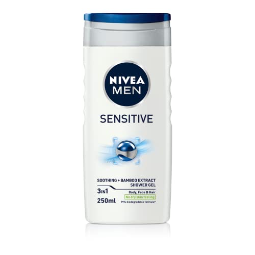 Nivea men - Sensitive, gel de ducha, pack de 6 (6x 250 ml)