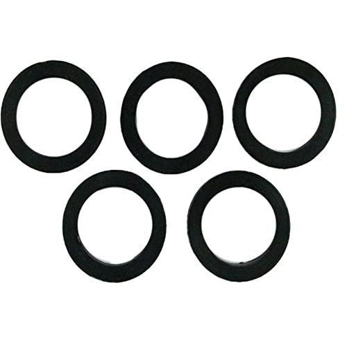 Donkivvy 5 piezas de repuesto kit de sellado anillo de manguera de ducha arandelas para reemplazar sellos viejos 5 'O' anillos arandelas de manguera de ducha