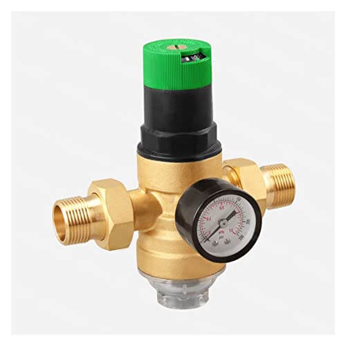 regulador de presion agua Válvula reductora de presión ajustable con válvula reguladora de presión de manómetro válvula reguladora de presión for agua/aceite/aire DN15 DN20