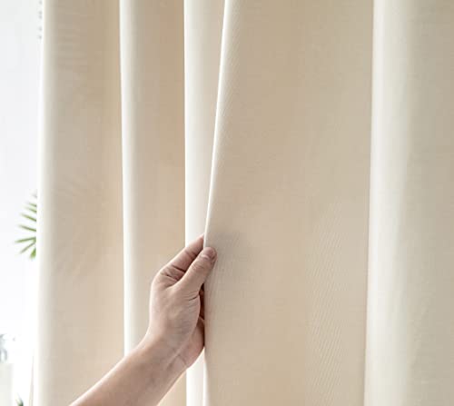 YEVDA Cortina de ducha de tela de lino superior, 240 x 200 cm, resistente al agua, antimoho, para baño beige, 240 x 200 cm