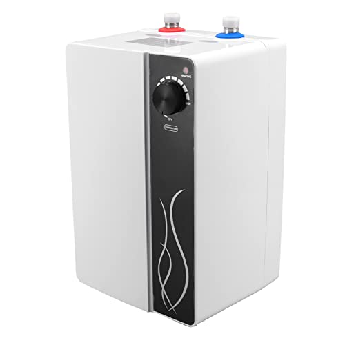 Calentador de Agua Eléctrico, Calentador de Agua de Cocina de Gran Capacidad de 8 Litros con Control de Temperatura por Inducción, Calentador de Agua Instantáneo de Calentamiento Rápido