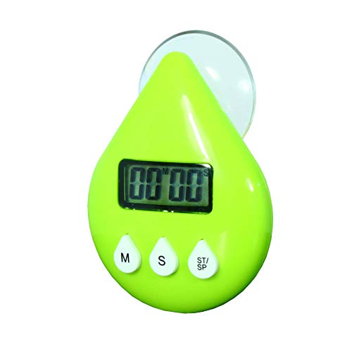 Ecosavers Green Drop - Temporizador de ducha LCD con temporizador para cepillo de dientes