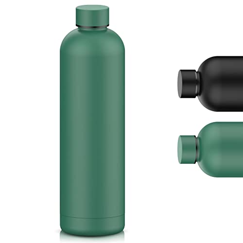 Ygive Botella Agua Acero Inoxidable 750ML Termo de Agua Deportiva Reutilizable sin BPA Termos para 12 Horas de Bebida Caliente y 24 Horas de Bebida Fría (Verde)