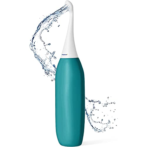 Happypo Bum Cleaner XL Original Color Azul - Botella de Agua para Higiene Íntima - Pulverizador de Agua con un 50% más Volumen - Sustituye Toallitas y WC con Chorro - Bidet Portátil para WC de Viaje