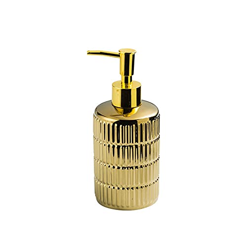 Dispensador De Jabón Botellas de champú para baño 340ml oro plata cerámico jabón dispensador de jabón simple hotel accesorios de higiénico, baño casero sofá champú jabón dispensador de líquido Dispens