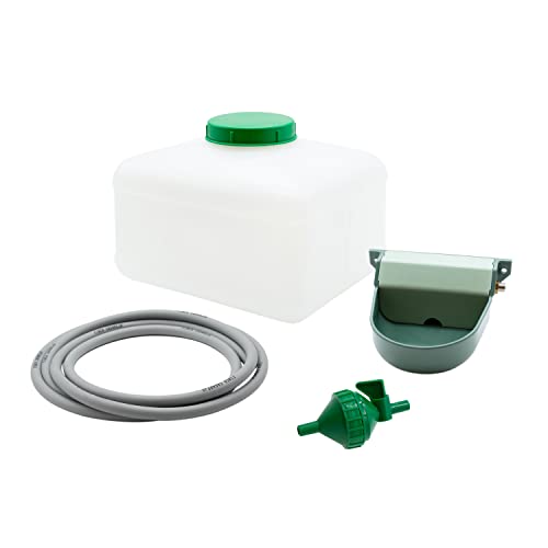 Kit Bebedero Automático para Animales (Capacidad 10L) - Agua Siempre Limpia para Tus Gallinas, Perros. - Incluye Depósito + Tubo + Llave con Filtro + Bebedero automático