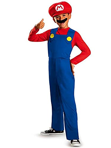 DISBACANAL Disfraz Mario Bros para niño - 4-6 añ