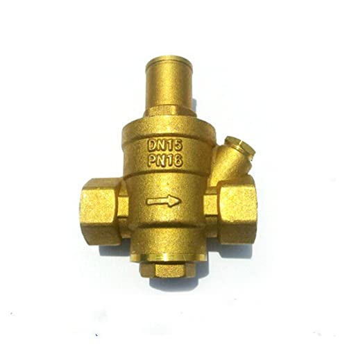 regulador de presion agua Regulador de presión de agua de latón 1/2 DN15 sin manómetro, válvula de mantenimiento de presión, válvula reductora de presión de agua del grifo