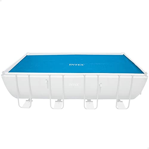 INTEX 55266 - Cobertor piscina rectangular 549x274 cm | Cobertor solar piscina rectangular recomendado para proteger el agua y mantener el calor | Cubre piscinas rectangular
