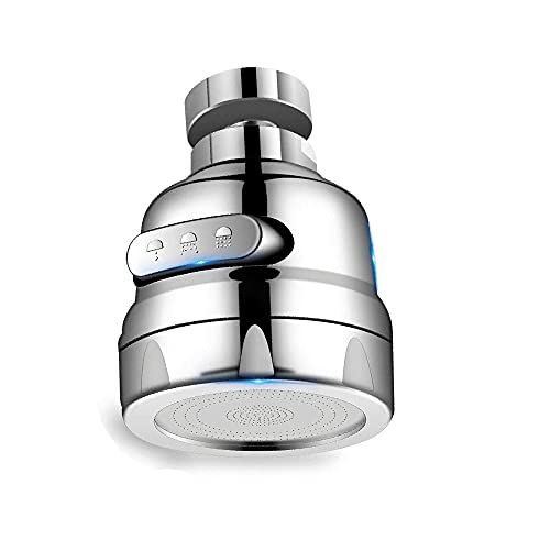 360 ° giratorio a prueba de salpicaduras grifo aireador ajustable 3 modos ahorro de agua grifo rociador cabeza para baño cocina