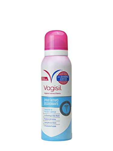 Vagisil Spray Desodorante Íntimo, Hasta 24H de Protección Contra el Olor, 125 Mililitros
