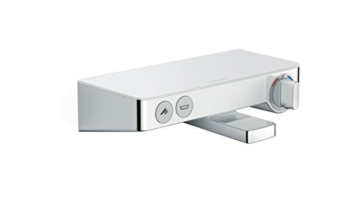 Hansgrohe 13151400 ShowerTablet Select 300 termostato de bañera, visto, blanco/cromo