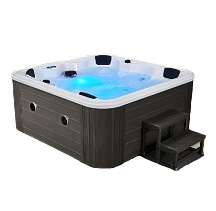 WS bañera de hidromasaje inteligente para parejas Bañera de hidromasaje termostática climatizada para el hogar Masaje exterior Villa Control inteligente (WS-096(Φ1800*800mm))