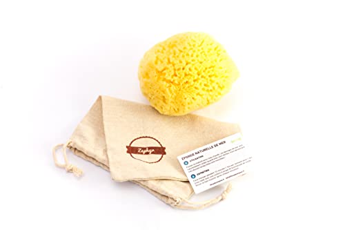 ZEPHYR® • Esponja de Mar Natural para el Cuerpo - Esponja Vegetal baño y ducha (12,5-13,5cm) - Grande