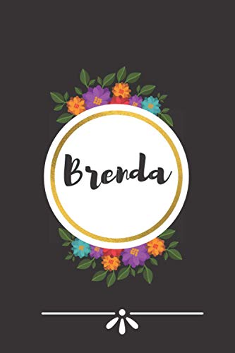 Brenda: Brenda Journal Notebook - Personalized Name Lined Journal Diary Notebook for women and gils 120 Pages,6