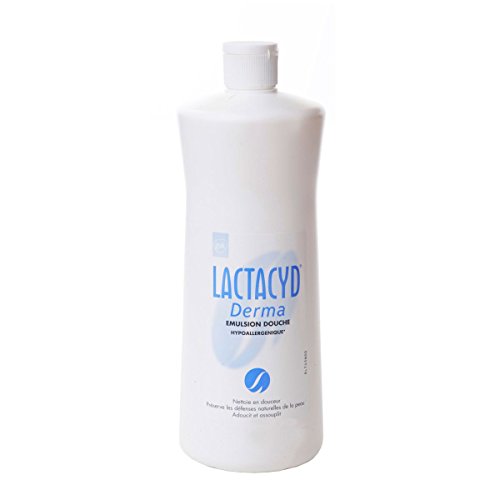 Lactacyd Derma - Gel de Baño, Sin Jabón, pieles sensibles, preserva las defensas naturales de la piel, 1000 ml