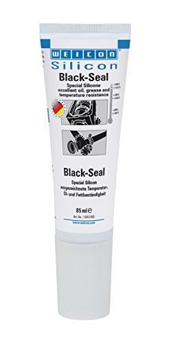 WEICON Black-Seal Silicona Especial 85ml / Adhesivo Silicona/Sellador Multiusos/Negro