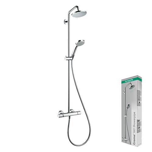 hansgrohe Croma 160 Sistema de ducha con termostato, 4 tipos de chorro, cromo, 27135000