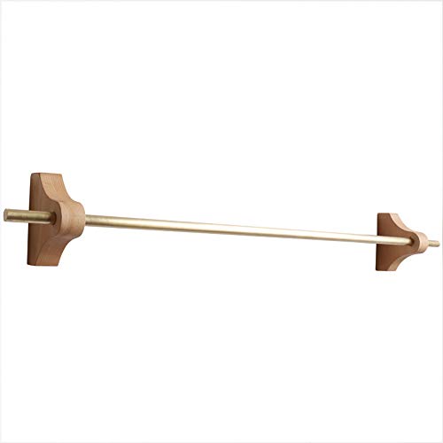 ABBD Toalleros de latón de Madera rústica para baño, Inodoro Toallero Colgador de rieles Ducha Plato de Mano Toalla Toallero Organizador de cocina-A-80cm