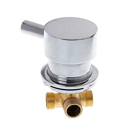 SimpleLife Válvula mezcladora de Agua fría y Caliente baño, Mezclador termostático G1 / 2 