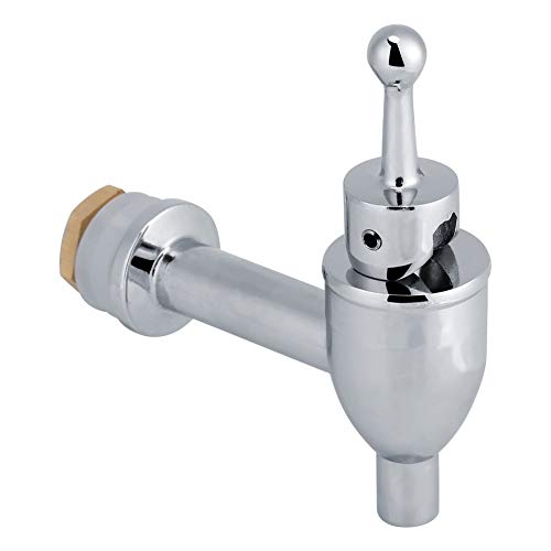 Fdit Grifo de Cerveza para Barril Grifo Dispensador de Vino para Barril Grifo Dispensador de Bebidas(Cromo12mm)