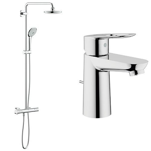 Grohe Euphoria System 180 - Sistema de ducha con termostato incorporado + 23335000 - Grifo de baño
