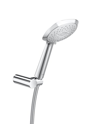 Roca Sensum - Set de ducha. incluye ducha de mano de 130 mm de 4 funciones, soporte de ducha articulado y flexi . Duchas y rociadores. Ref A5B1308C00