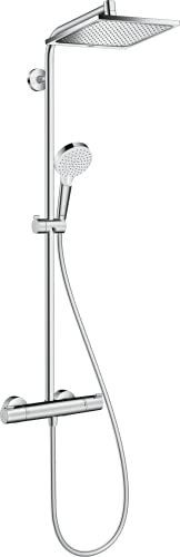 hansgrohe Crometta E Sistema de ducha 240 con termostato, 2 tipos de chorro, cromo, 27271000