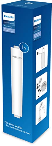 Philips - AWP105 - Cartucho de Repuesto para Philips AWP1705 Filtro de Agua Ducha purificador, Elimina el Cloro Residual y Las impurezas, duración 3.000 litros, Blanco