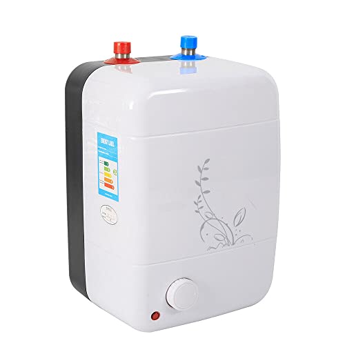 Mini calentador de agua eléctrico instantáneo 1500W pequeño tanque de almacenamiento horizontal calentador para baño cocina 30-75℃
