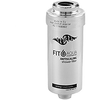 FIT Aqua AWF de Medidor de p de ANM de m antical ducha filtro, Plata/metalizado