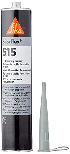 Sikaflex 515, Gris, Sellador multiuso de rápida formación de piel, universal para las aplicaciones de sellado en construcción de vehículos comerciales, interiores y exteriores, 300 ml
