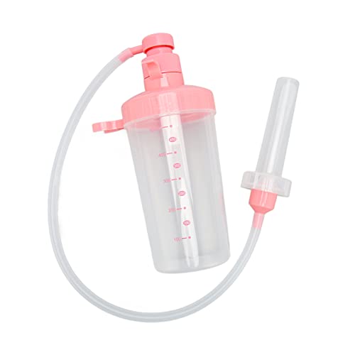 Limpiador de Enjuague Vaginal, Ducha Vaginal, Flujo de Agua Constante Rosa Seguro de Mano, Capacidad de 500 Ml para el Hogar para Mujeres