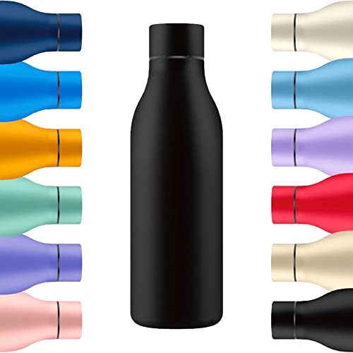 Botella de Agua de Acero Inoxidable - Botella Térmica Reutilizable de Diseño 550ml | Sin BPA | Mantiene 24H Frio / 12H Calor | Termo y Hermética - Doble Pared al Vacío a Prueba de Fugas