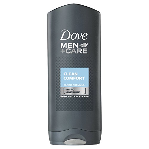 Dove Men+Care Men Clean Comfort Gel de Ducha Dermatológicamente Testado 400 ml, pack of 6