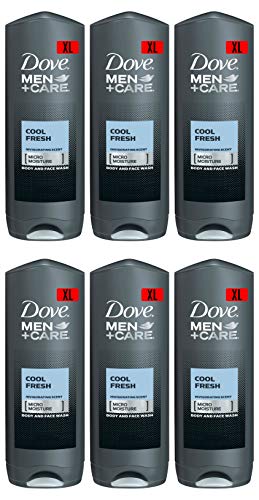 Dove Men + Care, Cool Fresh para la ducha, 6 unidades (6 x 0,4 l), de Dove