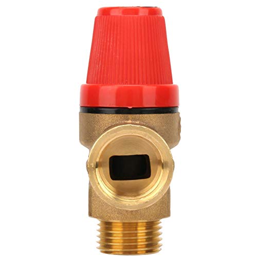Válvula de alivio de presión de la caldera - Válvula de seguridad de latón premium G1/2 '' Válvula de seguridad de horno de resorte de rosca DN15(6Bar DN15)