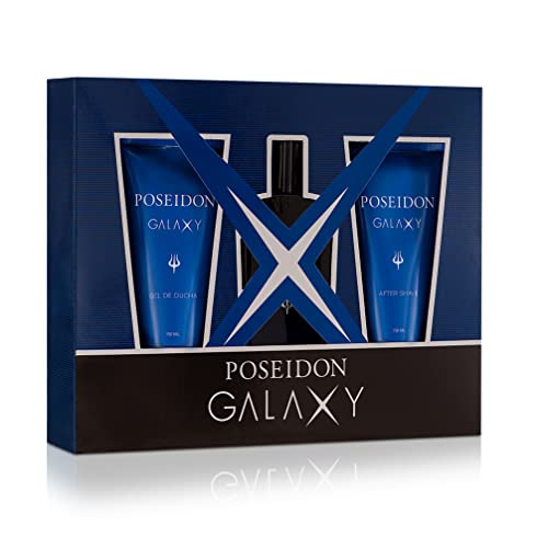 Poseidon Galaxy - Pack Perfume Hombre - Perfume, Gel de ducha y After Shave