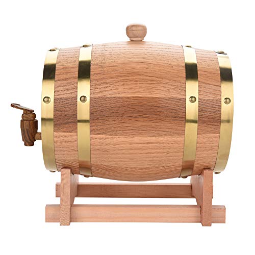 DGTRHTED Oak Barrel - Vintage Wood Oak Wood Wood Barrel para Cerveza Whiskey Rum Port, Oak Envejecimiento Barrel (tamaño : 3L)