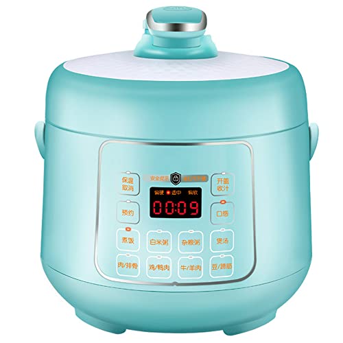 HONTIN Mini Olla arrocera eléctrica 2.5L, cocinas pequeñas electrodomésticos de Cocina Lunch Box Calentador de Almuerzo Sopa de Avena para 2-4 Personas, Azul
