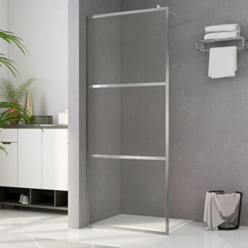 Muro de ducha con cristal transparente ESG 80x195 cm con grosor del cristal: 5 mm