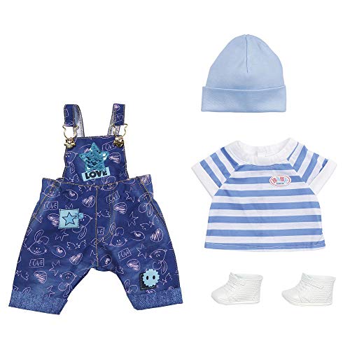 BABY born Deluxe Set Petos para Muñecas 43cm - Para Manos Pequeñas, El Juego Creativo Promueve la Empatía y Las Habilidades Sociales. Para Niños a Partir de 3 Años -Incluye Camiseta, Zapatillas y Más