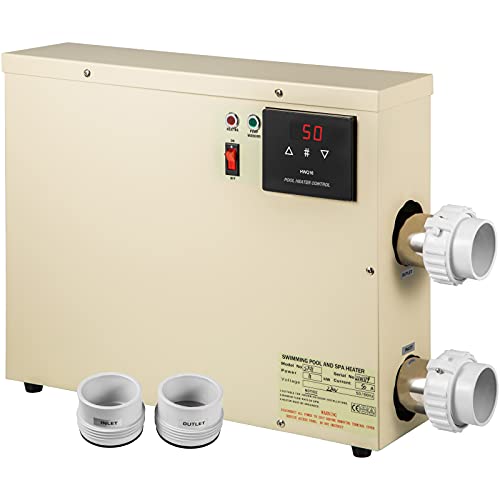 Summile - Calentador eléctrico de Piscina de 11 kW 220 V SPA calefacción eléctrica y termostato Bomba de Calor para Piscina, ST-11