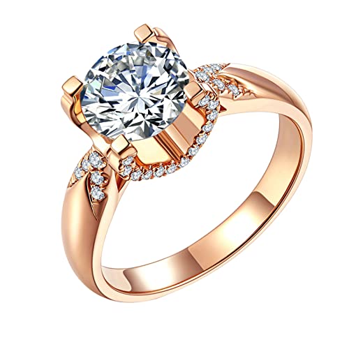 Silicona Anillos Manos Anillo de boda de compromiso de anillo de plata chapado en circonio redondo de moda para mujer Joyas De Dedo Del Pie Joyas Equipo