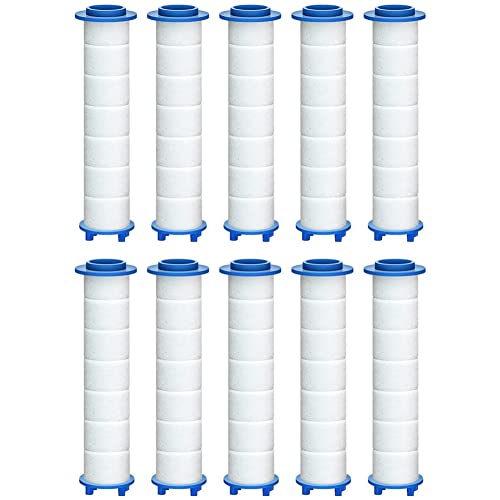 Xusywdm Filtro de Ducha de Repuesto de 10 Piezas para Agua - Filtro de Agua de Ducha de Rendimiento para Eliminar el y el Fluoruro
