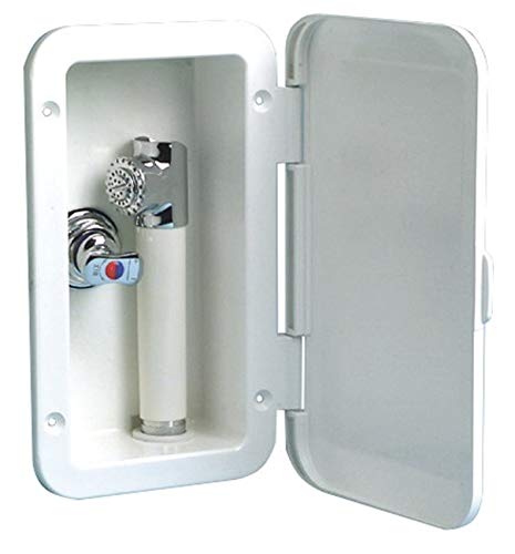 Osculati ducha de empotradas – 240 mmx145 mm – Incluye grifo para extraíble grifo con interruptor de presión y 4 m manguera
