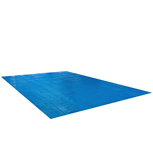 Arebos Cubierta Solar para Piscina | Cobertor Solar | Manta Solar | 500 x 800 cm | 400 micras | Rectangula | Acortable | Azul