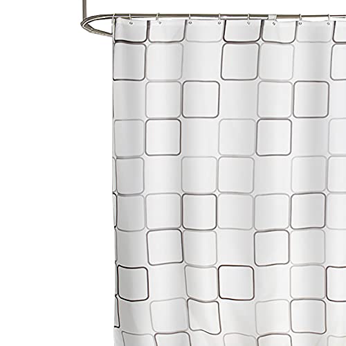 MARMODAY Cortina de ducha para baño de secado rápido, resistente al agua, con ganchos, 1 juego de 180 cm de ancho x 220 cm de alto